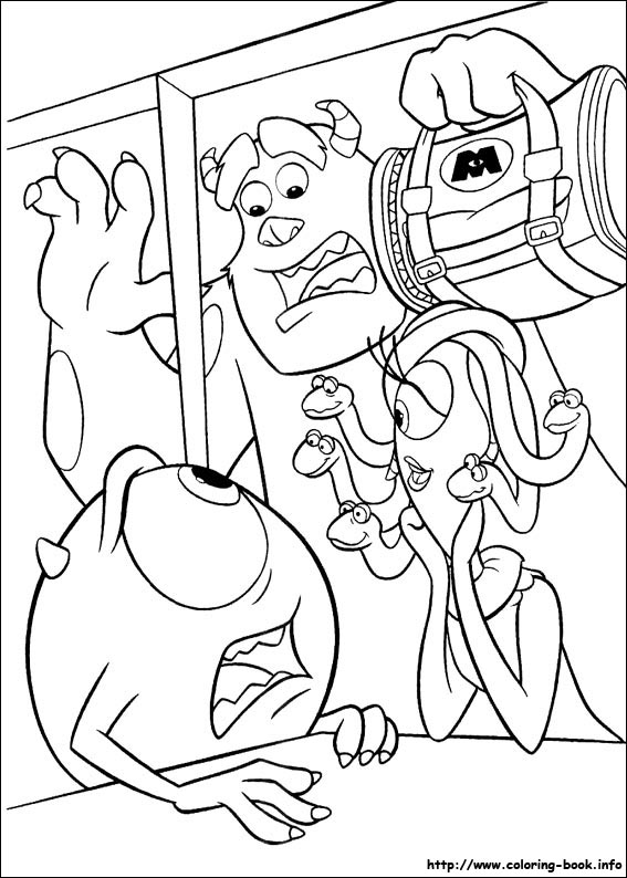 Monsters, inc. coloring picture